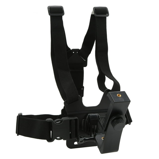 Sangle de Poitrine, Libération Rapide Mains Libres Support Détachable Pratique Sangle de Poitrine pour Téléphone Portable avec Support pour Diffusion en Direct