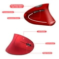 thumbnail image 2 of 2.4G Wireless Vertical Ergonomic Optical Mouse SGEYR USB Bluetooth 800/1200/1600 DPI 6 Buttons-Red, 2 of 8