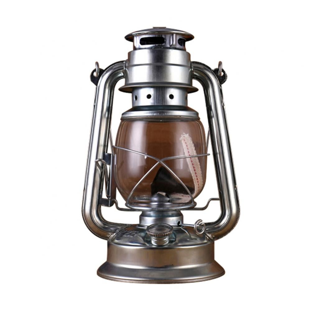 Battery Powered Vintage Hurricane Lantern Plastic LED Lamp with Dimmer  Switch 