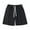 Black, variant on AherBiu Pajama Shorts for Women Drawstring High Waisted Wide Leg Comfy Lounge Sweatshorts Homewear with Pockets
