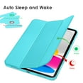 thumbnail image 2 of DTTO Case for iPad 10th Generation Case 2022, iPad 10.9 Case with Soft TPU Translucent Frosted Back Cover, Slim Shell Stand Protective Case with Auto Wake/Sleep, Support Touch ID-Cyan Blue, 2 of 6