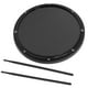 thumbnail image 5 of Almohadilla de tambor de 12 pulgadas para entrenamiento de percusión, estera antideslizante de fibra de carbono absorbente de golpes con baquetas (negro), 5 of 12