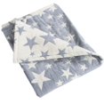 thumbnail image 2 of Cotton Muslin Toddler Blanket, Breathable and Lightweight Baby Bed Blanket for Boys and Girls, Soft Crib Blanket, 30" x 40", Blue Star, 2 of 5