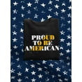 thumbnail image 3 of Proud To Be American Gold Sweatshirt Men -Image by Shutterstock, Male 3X-Large, 3 of 4