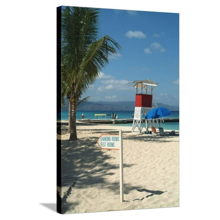 Doctor's Cave Beach, Montego Bay, Jamaica, West Indies, Caribbean, Central America Stretched Canvas Print Wall Art By Ethel Davies