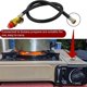 thumbnail image 4 of Estufa de camping portátil de gas butano propano de 26 pulgadas con regulador de repuesto y manguera que se convierte a 1 L como se muestra, 4 of 5