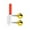 Red, variant on 2.5" LED Night Fishing Rod Tip Light – 1 Pcs Color-Changing Flashing Bite Alarm Indicator, Clip-On Pole Glow in the Dark with Bell, Late Night Bite Alerts for Fishing