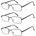 thumbnail image 1 of Success Eyewear Unisex Set of 3 Metal Full Rim Reading Glasses, 1 of 4