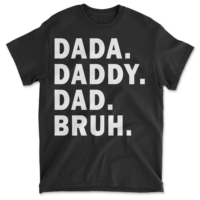 Dada Daddy Dad Bruh Shirt Funny Men's Dad Graphic T-Shirt Red 5XL 