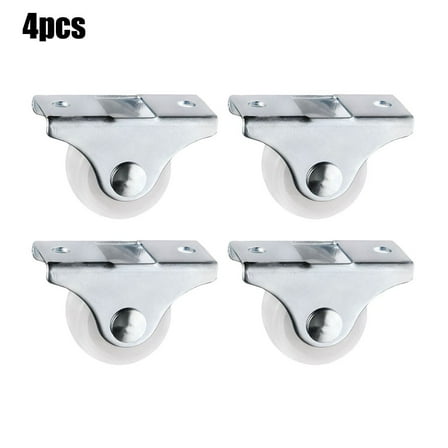 KDJ Guide Wheel Casters Replacement Caster Wheel 1inch 25mm Drawer Wheel Fixed Caster Metal Plastic For Small Cart