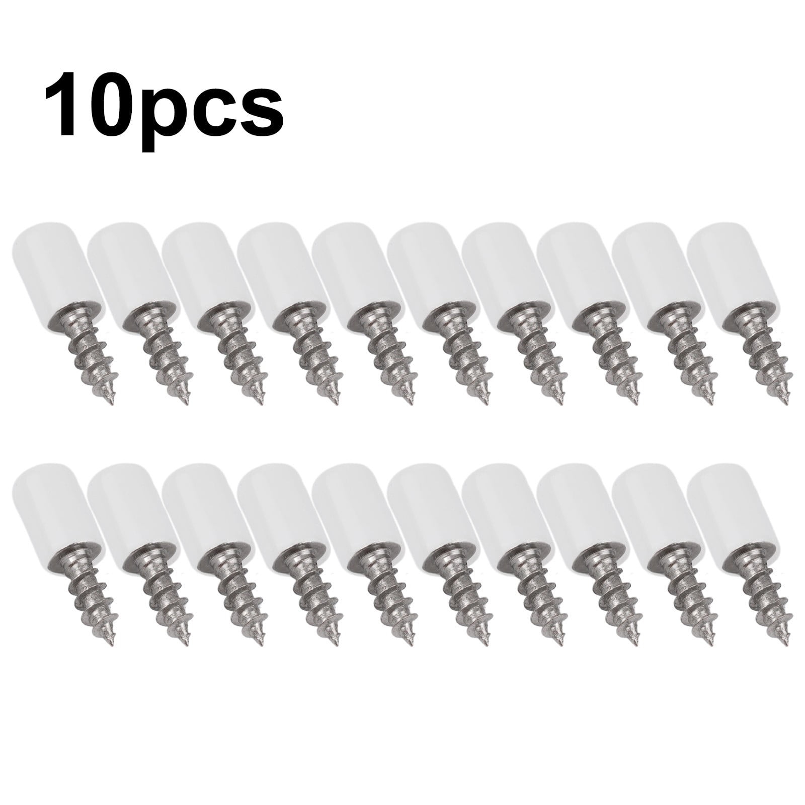 10pc Self-tapping Screws Cabinet Bracket Laminate Support Glass Studs Pegs