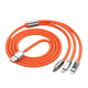 thumbnail image 5 of Cable de datos tres en uno para máquina de aleación de zinc de 120 W, para pasajeros, uno, arrastre tres, para Apple, Huawei, carga rápida, 5 of 5