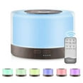 thumbnail image 2 of Iumwxz Smart Home Appliances Oil Diffuser with Remote Control 5 In 1 Aromatherapy Fragrant Oil Humidifier Vaporizer Timer and Auto Off 45ml Energy-Saving Brown Plastic Clearance, 2 of 9