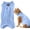 Blue, variant on HonestMatter Pet Recovery Suit, Post‑Surgery Bodysuit for Small Dogs and Cats, Anti‑Licking Onesie, Soft Breathable Fabric, Pink, Size L