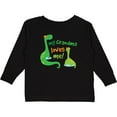 thumbnail image 3 of Inktastic Grandma Loves Me Grandchild Dinosaur Boys Long Sleeve Toddler T-Shirt, 3 of 5
