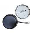 thumbnail image 4 of Flybee 8-Inch Tri-Ply Stainless Steel Hybrid Non-Stick Fry Pan, Etched Interior, Cool Touch Handle, Induction Compatible Oven Safe Cookware, 4 of 4