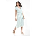 thumbnail image 5 of Vestido Midi Escote V Roman Fashion Juvenil Verde Claro 288, 5 of 5