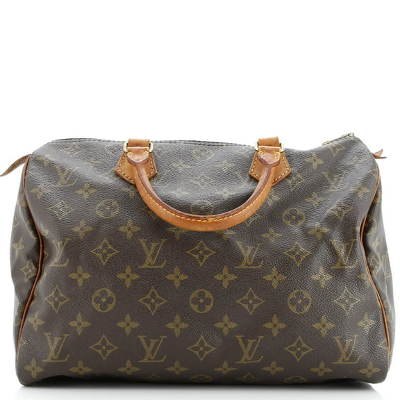 Pre-Owned Speedy Handbag Monogram Canvas 30 By Rebag