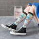 thumbnail image 5 of Fotbe Colorful Donut Calcetas Divertidas Estampadas para Hombre y Mujer, Calcetas de Algodón hasta la Rodilla para Caminar, Correr, Enfermería y Embarazo, 5 of 6