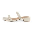 thumbnail image 2 of CUSHIONAIRE Women's Neptune Braided Low Block Heel Sandal +Memory Foam, 2 of 5