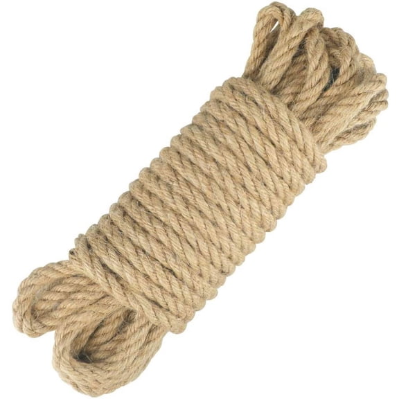 8mm Thick Jute Twine Rope – 10 Meters Natural Hemp Cord for Decoration, Gardening, Crafts, Gift Wrapping – Biodegradable, Eco-Friendly – Strong & Durable