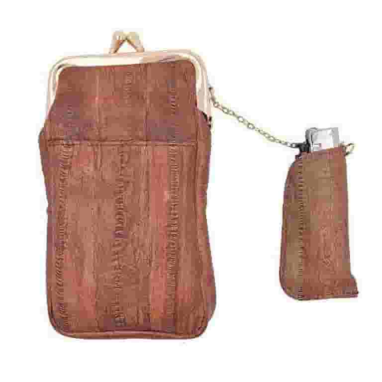 eelskin cigarette case Waterproof Genuine Eel Skin Cigarette Case and Lighter Holder eelskin cigarette case Waterproof Genuine Eel Skin Cigarette Case and Lighter Holder