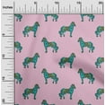 thumbnail image 1 of oneOone Cotton Flex Fabric Horse Block Printed Fabric 1 Yard 40 Inch Wide, 1 of 4