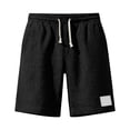 thumbnail image 3 of Yievot Cotton Shorts for Men Casual Drawstring Elastic Waist Loose Fit Summer Vacation Travel Shorts, 3 of 7