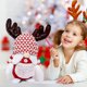 thumbnail image 1 of Puntoco Figura de gnomo navideño de Licogel, muñeco de gnomo navideño relleno, adorno decorativo para escritorio, dormitorio, fiesta, mesa, hogar, jardín, 1 of 5