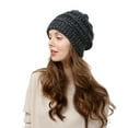 thumbnail image 3 of Holloyiver Women's Knit Beanie Hat for Ladies Fleece Line Ski Skull Cap Slouchy Winter Hats, 3 of 4