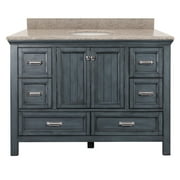 Brantley 49" Distressed Grey Vanity with Mohave Beige Granite Top