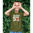 thumbnail image 2 of 5th Birthday Baller Shirt for Boys Sports Theme Five Party T-Shirt for Kids Military Green Shirt Youth Medium, 2 of 5