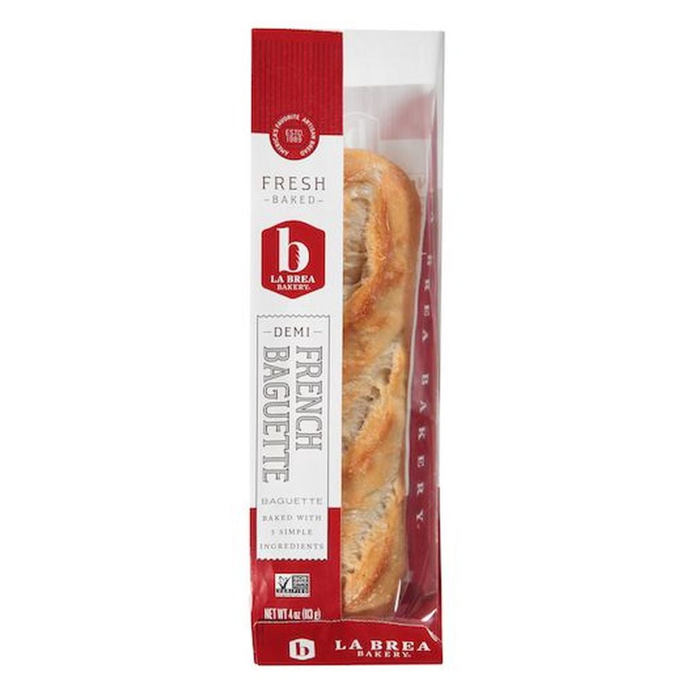 Labrea Bakery French Demi Bread Baguette, 4 Ounce - 48 per case.