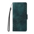 thumbnail image 3 of ELEHOLD For Samsung Galaxy S24 FE Leather Wallet Phone Case, Embossed Diamond Folio Flip Cover, Card Holder Cash Slot, Stand Support, Wrist Strap Lanyard -Green, 3 of 10