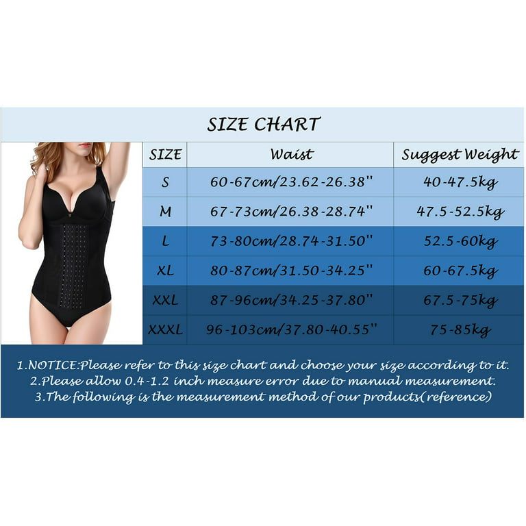 frehsky shapewear for women tummy control ladies body shaper zip open chest  bodysuit black 