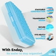 thumbnail image 2 of Enday Plastic Dots Pencil Case with Snap Closure, Blue, 2 of 7