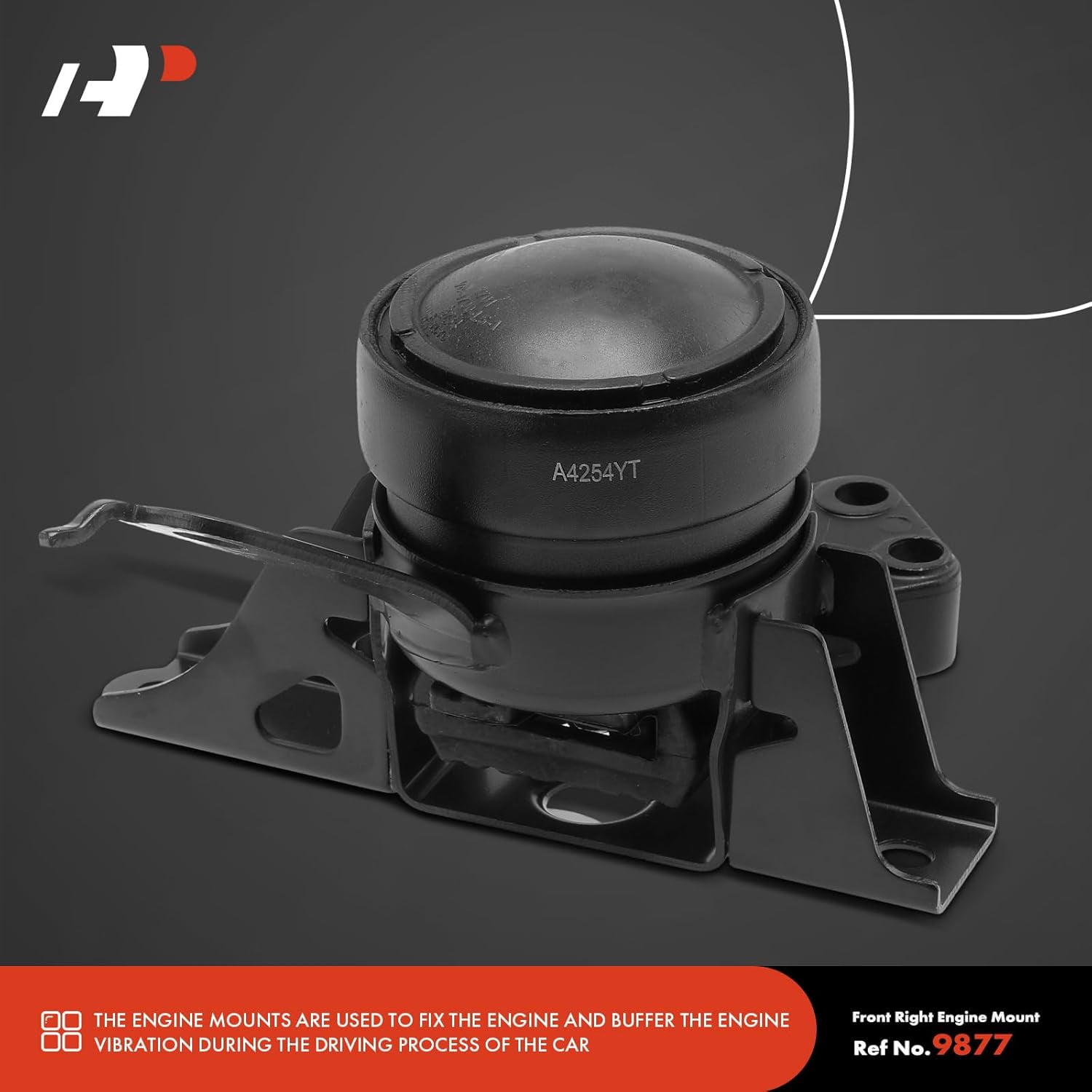 A-Premium Engine Motor Mount Kit Compatible with Toyota Yaris 2006-2017 1.5L, Automatic Transmission, 2-PC Set