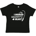 thumbnail image 3 of Inktastic I Hooked Grammy's Heart with Fishing Rod Boys or Girls Baby T-Shirt, 3 of 5