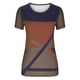 thumbnail image 4 of Moda mujer casual impresión pulóver manga corta camiseta tops blusa OAVQHLG3B Store  lin121212, 4 of 4