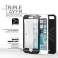 thumbnail image 4 of iPhone 6 Plus 5.5" Case with Built-in Screen Protector [Outdoor Series](Apple iPhone 6S Plus 5.5") (Encased) (Black), 4 of 6
