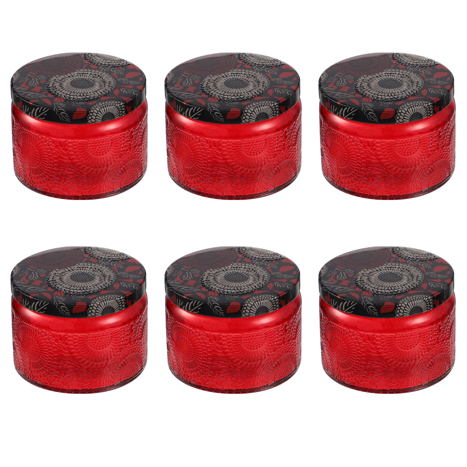Candle Jar Jars Embossed Making Container Tin Diy Lids Candles