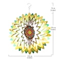 thumbnail image 4 of Muyoka Wind Spinner Decoración Acero Inoxidable 3D Creativo Estilo Europeo Colgando Jardín Decoración para Ventana Jardín Balcón Patio Trasero Árbol Ornamento,Tipo 1 Muyoka Hogar, 4 of 7