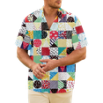 thumbnail image 6 of Short Sleeve Shirt 80s90s Hawaiian Shirt Charming Funny Animation Paint Funny Outfits for Friends for Party, 6 of 13