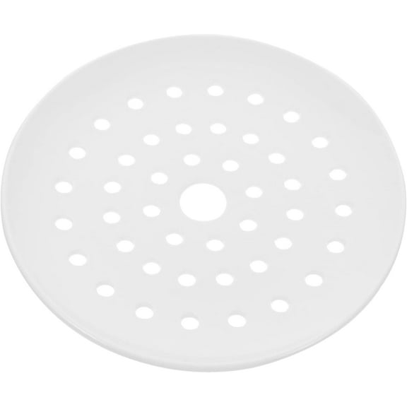ABPETE Versatile Ceramic Steamer Plate – Multi-Hole Dumpling Steaming Tray, Food-Grade Porcelain Steam Plate for Fish, Buns, and Kitchen Cooking
