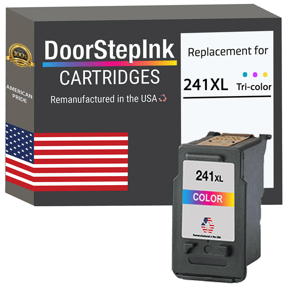 Remanufactured DoorStepInk High Yield Ink Cartridge for Canon CL-241XL Tri-Color