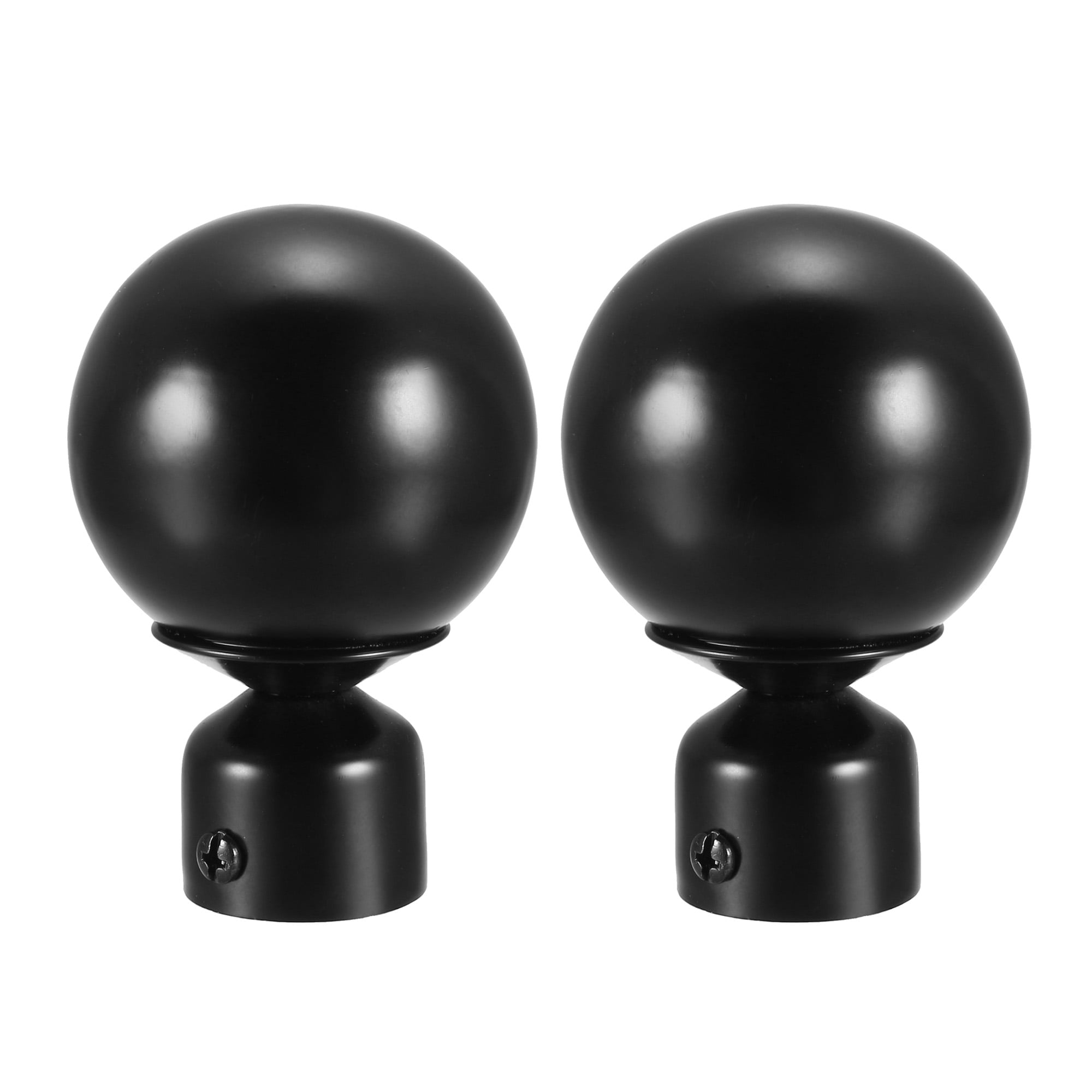 Curtain Rod Finials Iron Ball Cap End for 28mm Drapery ...