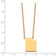 thumbnail image 2 of 925 Sterling Silver Gold Plated UT State Shaped Pendant with chain, 2 of 2