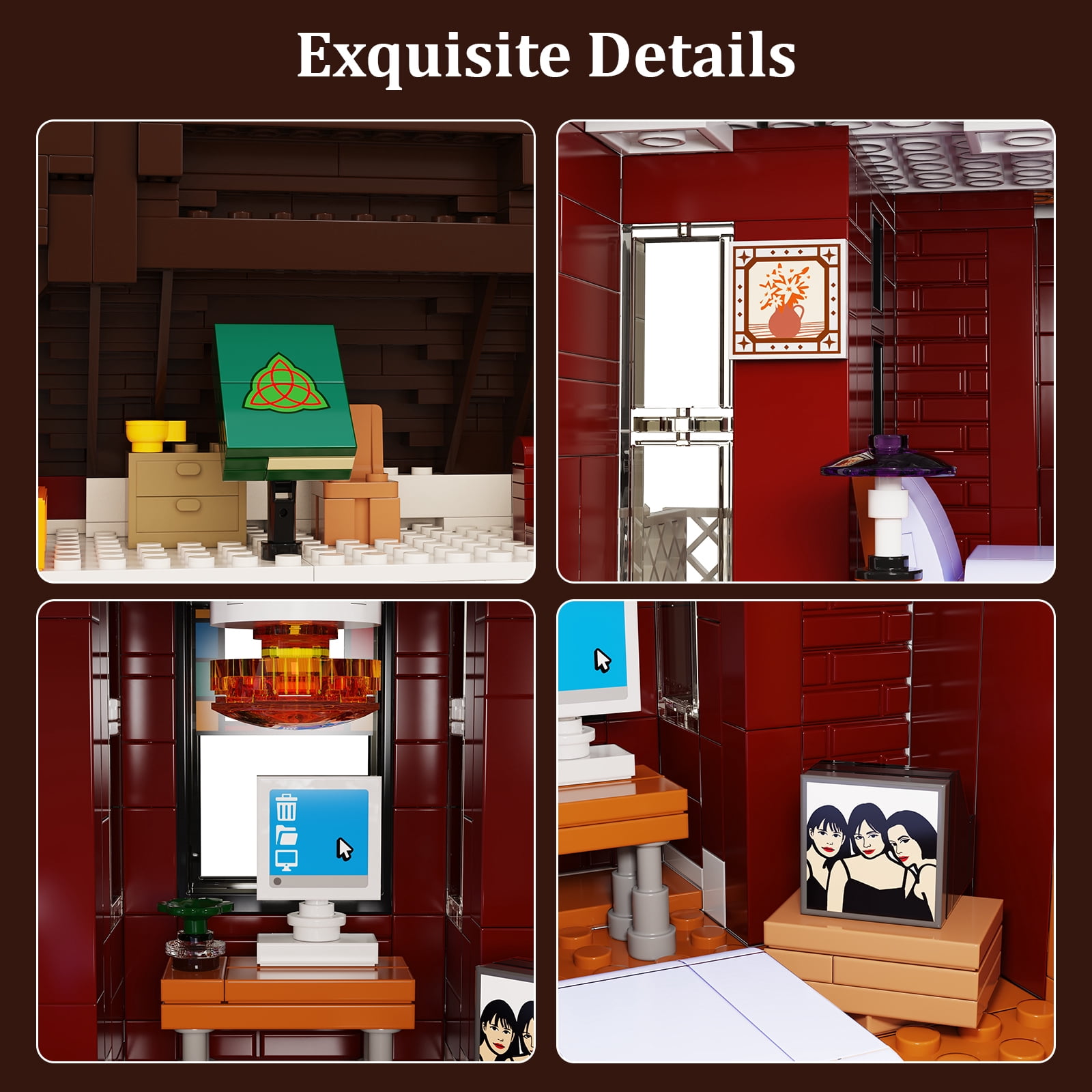 Charmed Magic House Building Block Sets Halliwell Manor Horror House Blocks Toy Kit Gift Decor and Collectible Set for Adult