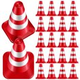 thumbnail image 1 of HEALEEP 30 Pcs Traffic Cone Ornaments Plastic Red Miniature Traffic Sign Toys Learning Transportation Knowledge, 1 of 8