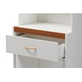 Baxton Studio Laurana White and Cherry Finished Kitchen and